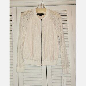 French Connection Lace Bomber Jacket